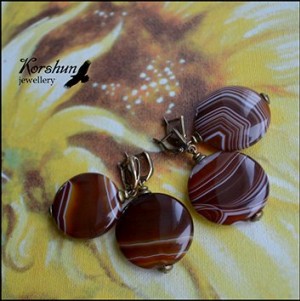 Серьги Бабье лето