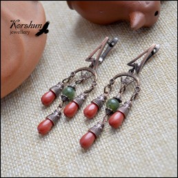 Серьги- лунницы Берегиня