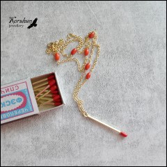 Колье Девочка-спичка gold