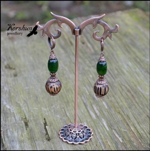 Серьги Глазами кошки