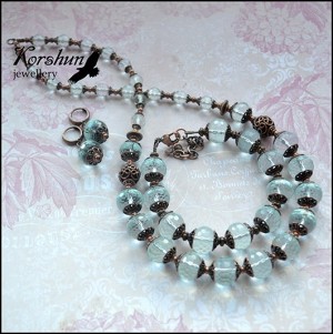 Колье Голубые озера