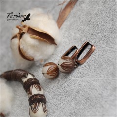 Серьги Хлопковые поля