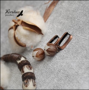 Серьги Хлопковые поля