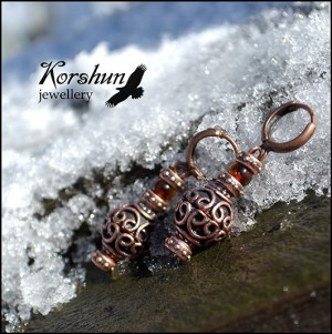 Серьги Капли солнца