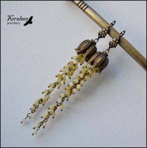 Серьги-грозди Кассия