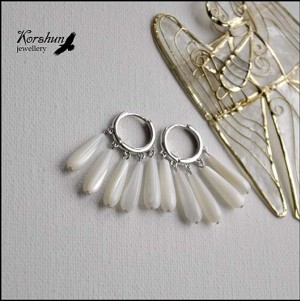 Серьги Крылья ангела silver