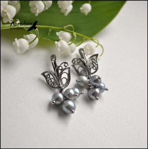 Серьги Ландыш