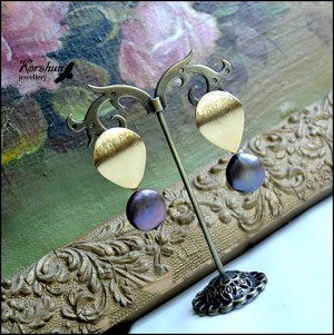 Серьги Лепестки