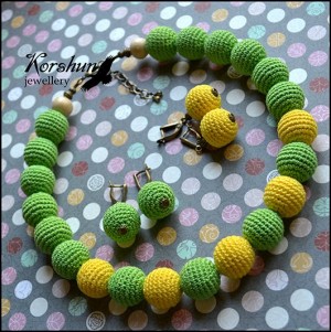 Колье Лимон и лайм