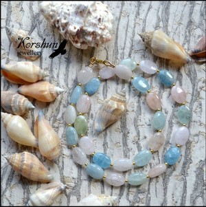 Колье Морские камешки