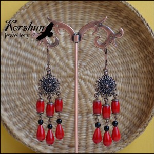 Серьги Корали Серьги Корали