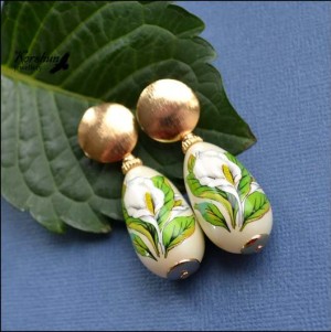 Серьги Нежные каллы Серьги Нежные каллы