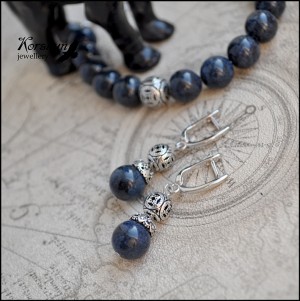 Серьги Океан