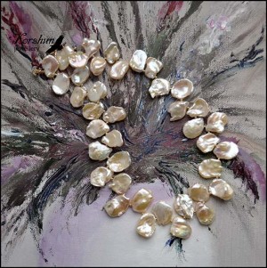 Колье Персиковый цвет