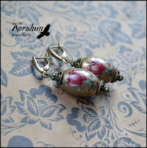 Серьги Боярыня