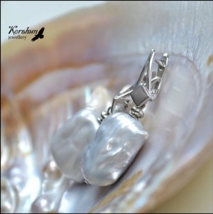 Серьги Седые моря