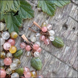 Серьги Белая смородина