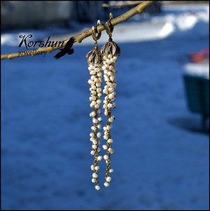 Серьги Снеженика