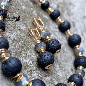 Серьги Солнечная ночь