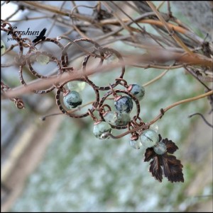 Колье Зеленый виноград