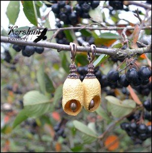 Серьги Золотые каллы