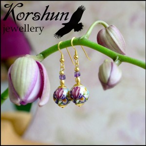 Серьги Ирис